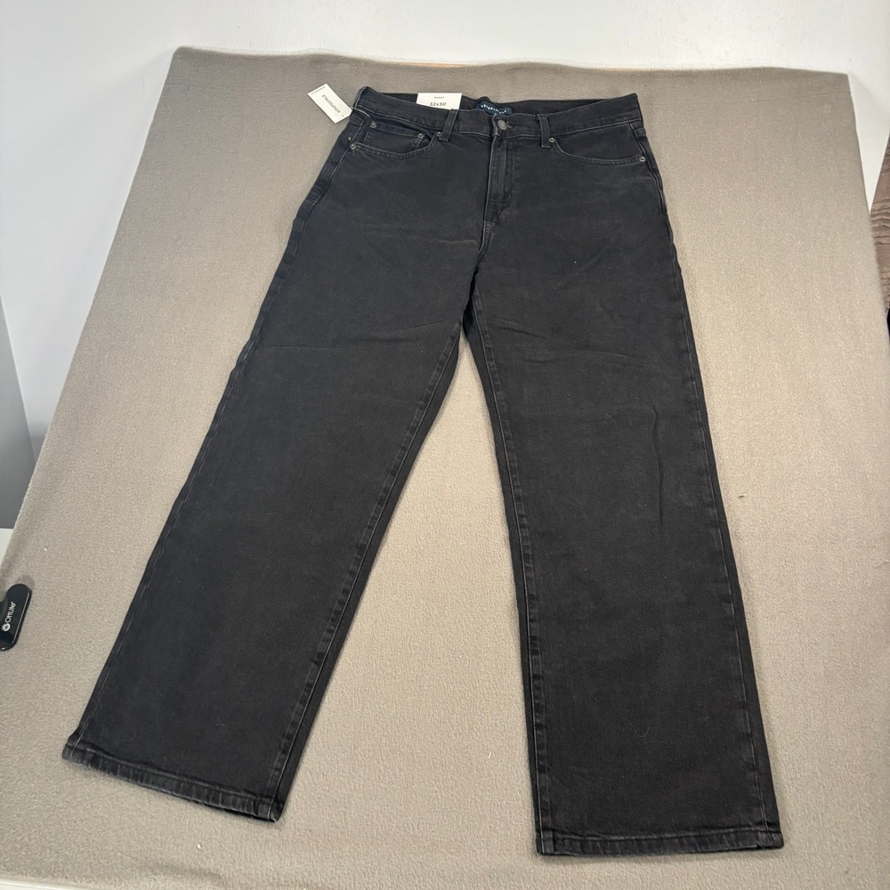 Aeropostale Baggy Fit Jeans Mens Size 32x30 Black Denim 150803